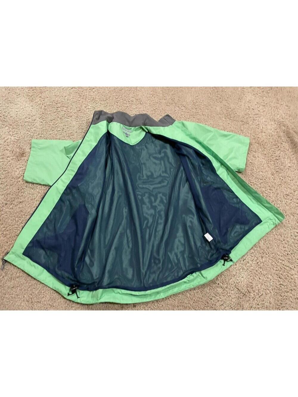 Peter Millar Women's Rain Jacket Coat Full Zip Green L Large 1/2 Sleeve Pockets - Picture 7 of 10